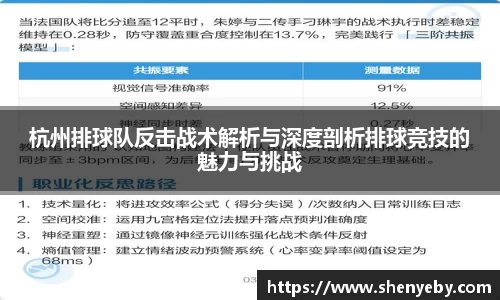 杭州排球队反击战术解析与深度剖析排球竞技的魅力与挑战